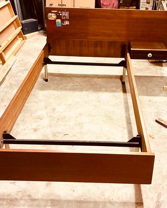 Letto in teak svedese, modernariato originale