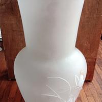 vaso vetro opalino satinato 