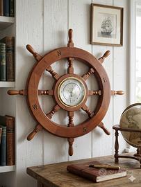 Timone in legno 75 cm con stazione meteo