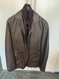 Giacca pelle uomo taglia 48