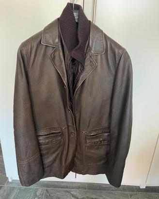 Giacca pelle uomo taglia 48