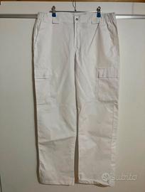 Pantaloni da lavoro donna bianchi