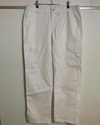 Pantaloni da lavoro donna bianchi