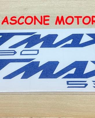 coppia adesivi scudo tmax 530 BLU