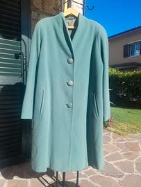 Cappotto vintage in lana verde