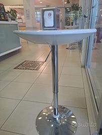 Tavolo rotondo da bar regolabile piano girevole