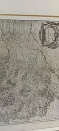 antica mappa di Bergamo rarissima xilografia 