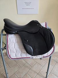 Sella inglese da salto 17.5" nera