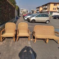 Salotto in vimini