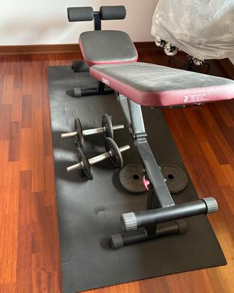 Panca pieghevole professionale palestra