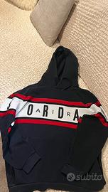 Felpa Jordan nera con logo frontale XL