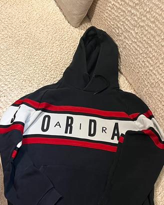 Felpa Jordan nera con logo frontale XL