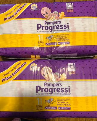 Pampers progressi taglia 1 pannolini