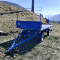 Carro pianale trainato