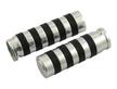 Manopole Moto Alluminio Cromato da 1" 25mm c/Gomm