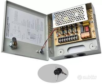 BOX RACK ALIMENTATORE STABILIZZATO 4 USCITE CANALI