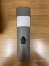 Designer lampada giardino in alluminio con presa