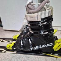 Sci Fischer 130 cm e Scarponi Head 