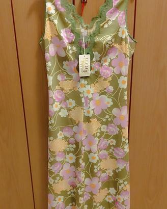 Completo notte vintage: sottoveste e vestaglia