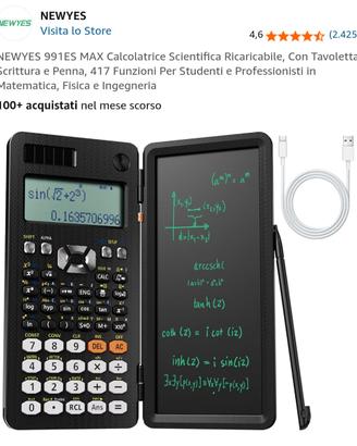NEWYES 991ES MAX Calcolatrice Scientifica