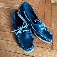 mocassini da barca donna blu