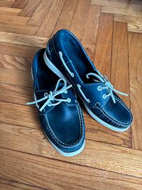 mocassini da barca donna blu