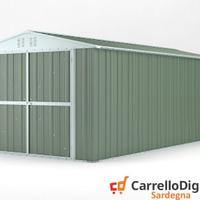 Box garage auto in Acciaio 327x611 19mq verde