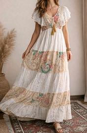 Abito lunghi boho Ibiza 100% viscosa taglia unica 