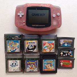 Nintendo Game Boy Advance Rosa + 9 Giochi
