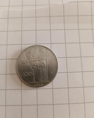 moneta 100 lire 1958