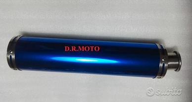 scarico BIG TONDO BLU 50 CM UNIVERSALE MOTO SCOOTE