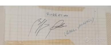 Autografo Roberto Baggio