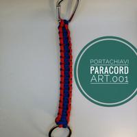 Portachiavi paracord intrecciato tipo militare 1-2
