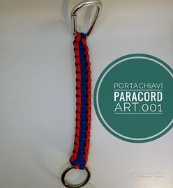 Portachiavi paracord intrecciato tipo militare 1-2