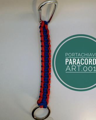 Portachiavi paracord intrecciato tipo militare 1-2