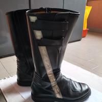 Stivali motociclista pelle di vacchetta taglia 42