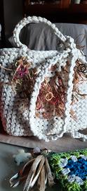 borsa in cotone con tracolla