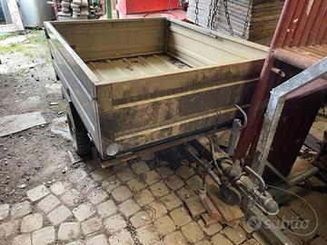 carrello rimorchio targato auto con gancio traino