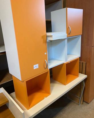 Scrivania Con Pensili E Libreria USATA 662/U