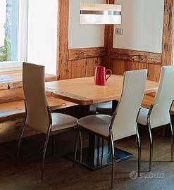 Set 3 sedie imbottite ecopelle comode, solide.