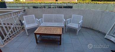 Set divano e poltrone da giardino 