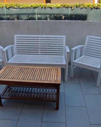 Set divano e poltrone da giardino 