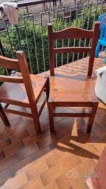 2 sedie legno 