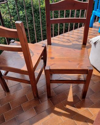 2 sedie legno 