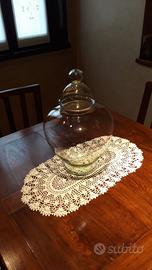 Vaso in vetro temperato con coperchio