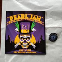 Pearl Jam New Orleans 2025 Pin & Sticker Set