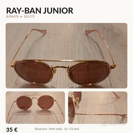 Occhiali Ray-Ban Junior RJ9647S rosa e oro