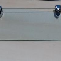 Mensola in vetro trasparente 40x15