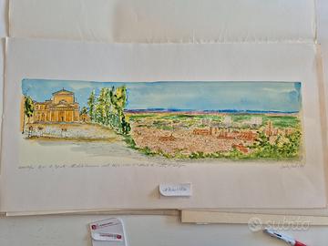 Serigrafia acquarellata Paolo Zauli