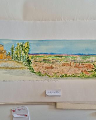 Serigrafia acquarellata Paolo Zauli